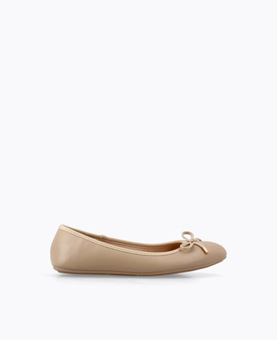 Giselle Ballerina Flats - Taupe