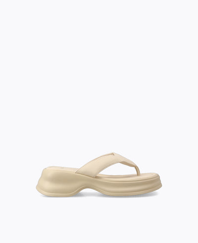 Rini Platform Sandals - Beige