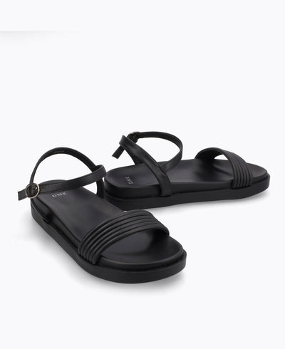 Abby Platform Sandals - Black