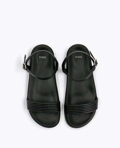 Abby Platform Sandals - Black