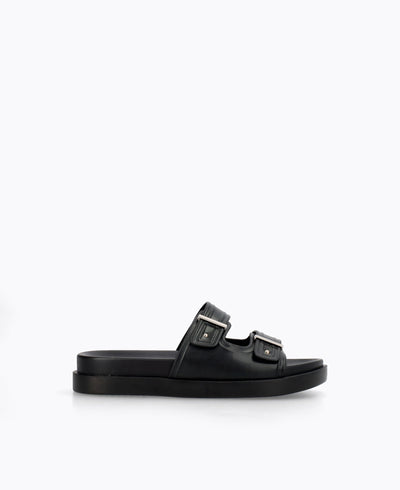 Chiara Platform Sandals - Black