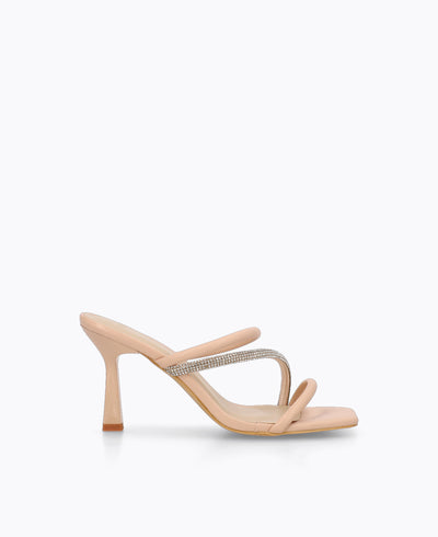 Adalyn Heel Sandals - Nude