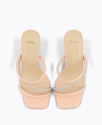 Adalyn Heel Sandals - Nude