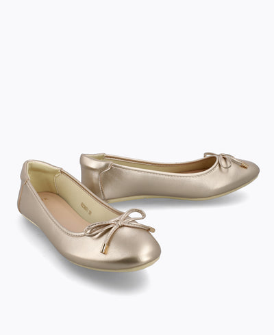 Anne Ballerina Flats - Gold