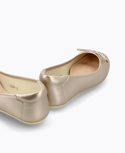 Anne Ballerina Flats - Gold