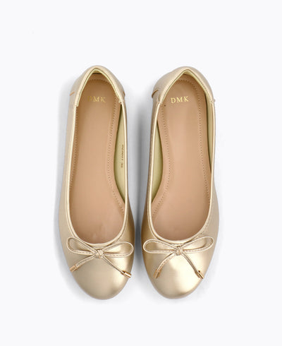 Anne Ballerina Flats - Gold