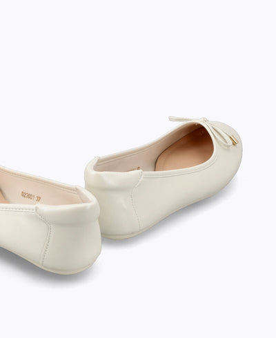 Anne Ballerina Flats - Pearl