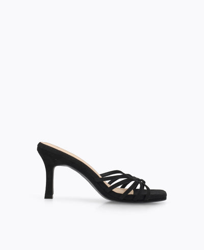 Aurelia Heel Sandals - Black