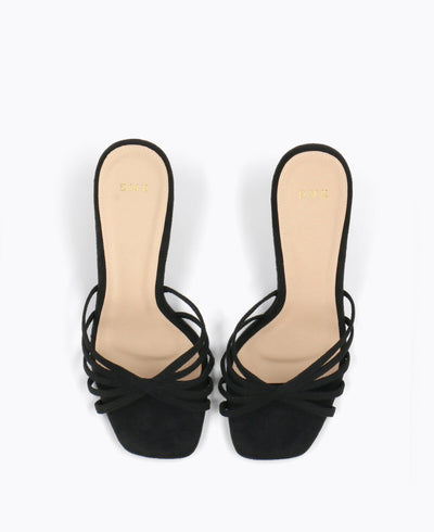 Aurelia Heel Sandals - Black