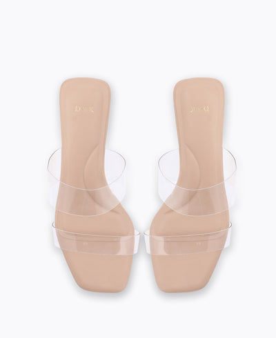 Delilah Transparent Heel Sandals