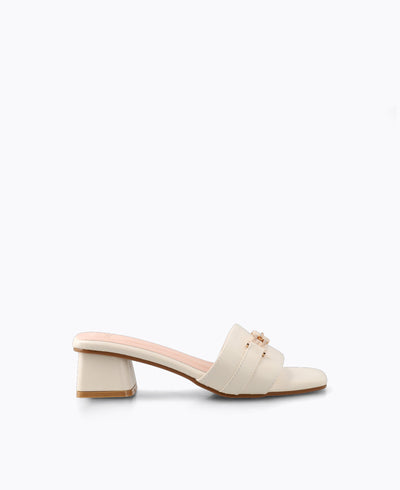 Hillary Heel Sandals - Beige