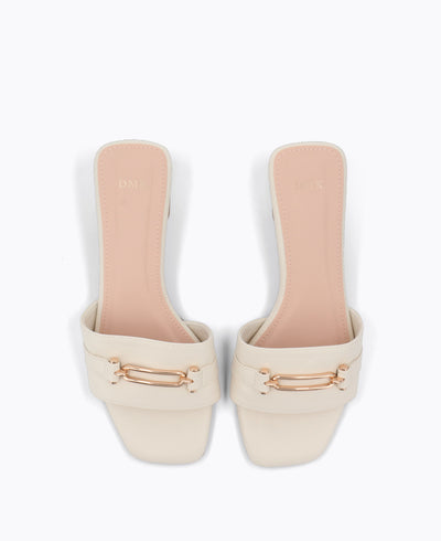 Hillary Heel Sandals - Beige