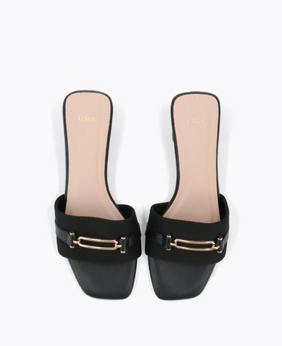 Hillary Heel Sandals - Black