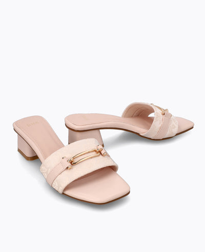 Hillary Heel Sandals - Pink