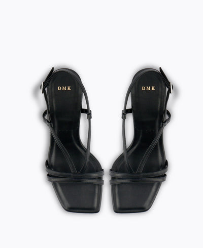 Kaylee Block Heel Sandals - Black