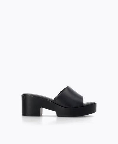 Millie Platform Heel Sandals - Black