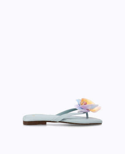 Poppy Flat Sandals - Blue