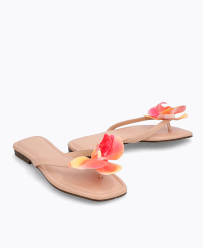 Poppy Flat Sandals - Pink