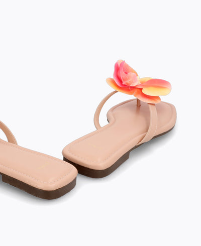 Poppy Flat Sandals - Pink