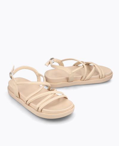 Remi Platform Sandals - Beige