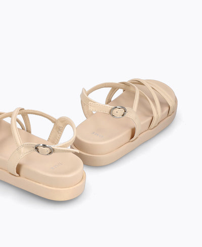 Remi Platform Sandals - Beige