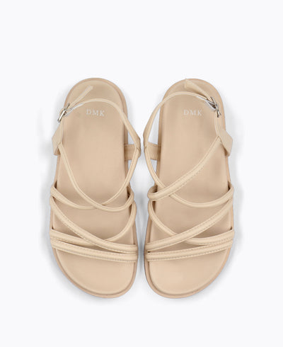 Remi Platform Sandals - Beige