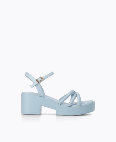 Reyna Platform Heel Sandals - Blue