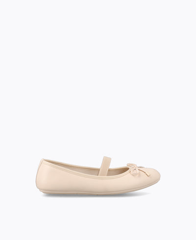 Seraphina Mary Jane Flats - Beige