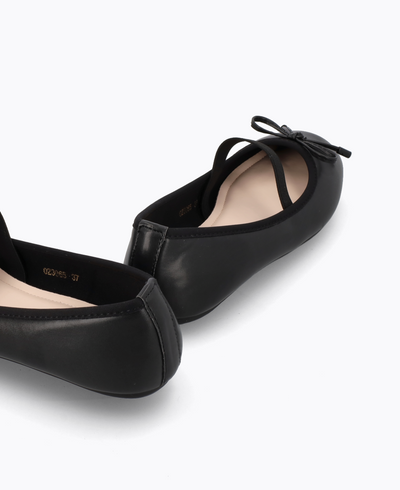 Seraphina Mary Jane Flats - Black