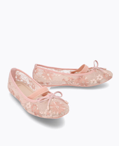 Seraphina Mary Jane Flats - Pink