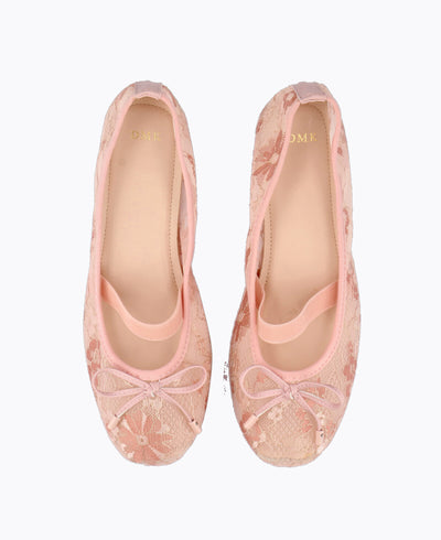 Seraphina Mary Jane Flats - Pink