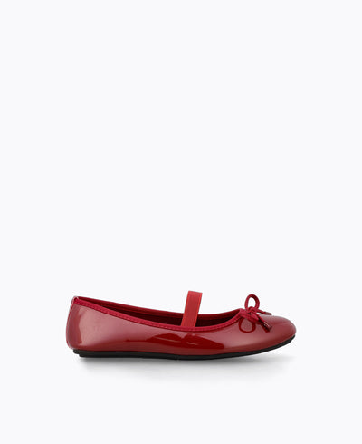 Seraphina Mary Jane Flats - Red