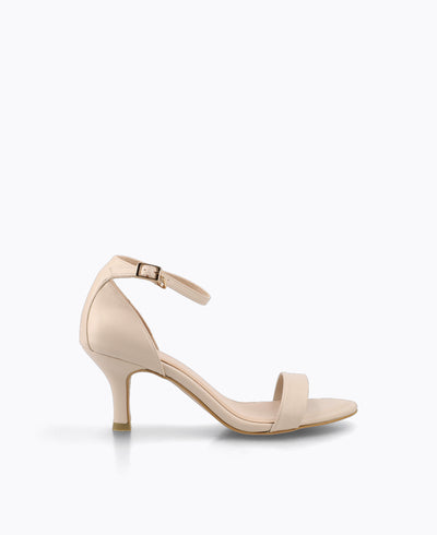 Ashley Heel Sandals - Beige