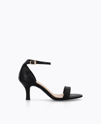 Ashley Heel Sandals - Black