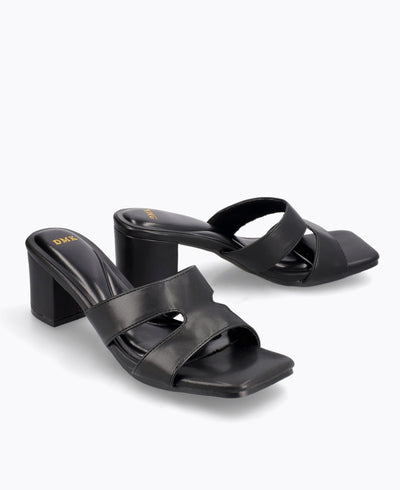 Harriet Heel Sandals - Black