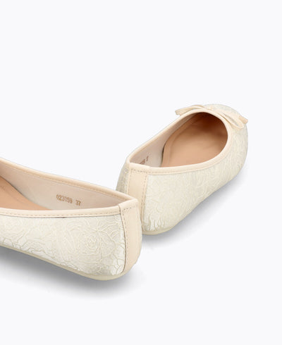 Cora Ballerina Flats - Beige