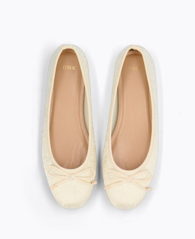 Cora Ballerina Flats - Beige