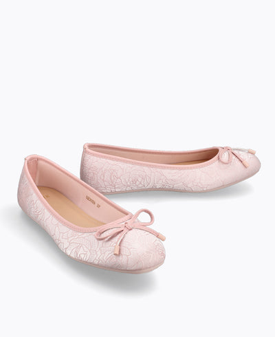 Cora Ballerina Flats - Floral Pink