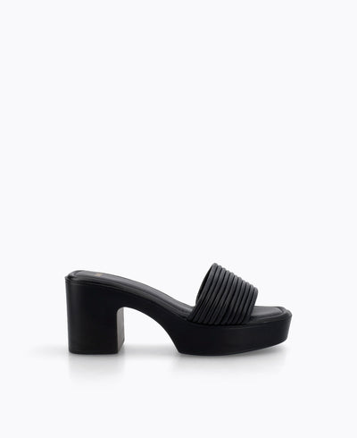 Sherrie Platform Heel Sandals - Black