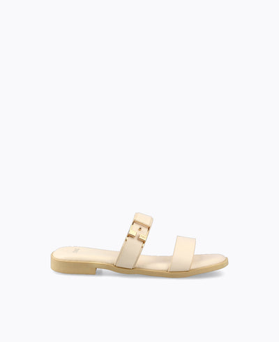 Mako Flat Sandals - Beige