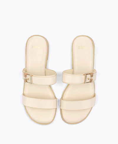 Mako Flat Sandals - Beige