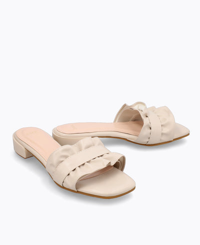 Miranda Flat Sandals - Beige