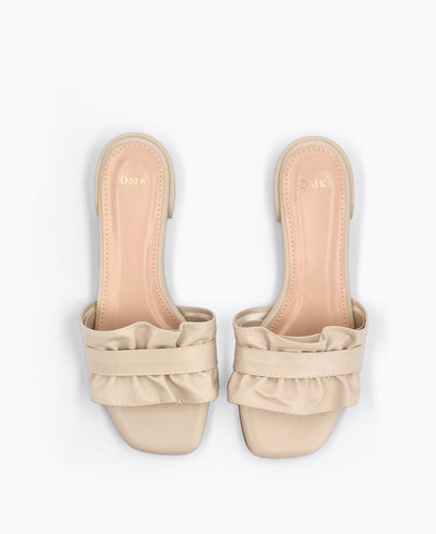 Miranda Flat Sandals - Beige