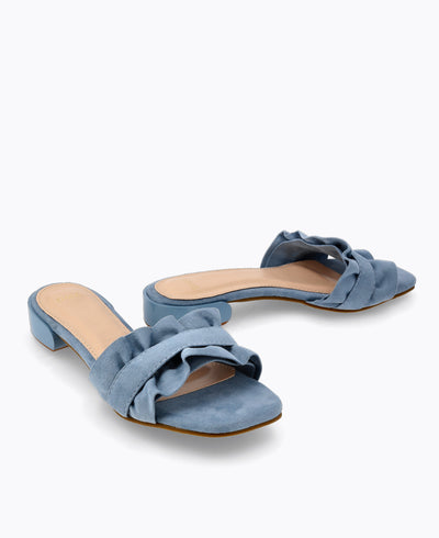 Miranda Flat Sandals - Blue