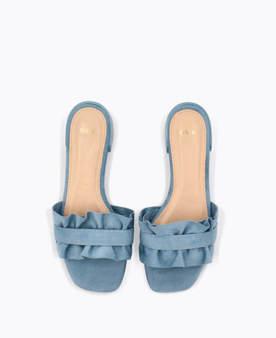 Miranda Flat Sandals - Blue