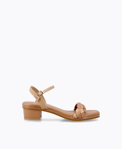 Abigail Heel Sandals - Nude