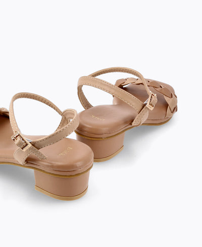 Abigail Heel Sandals - Nude