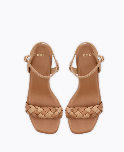 Abigail Heel Sandals - Nude