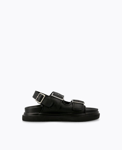 Sydney Platform Sandals - Black