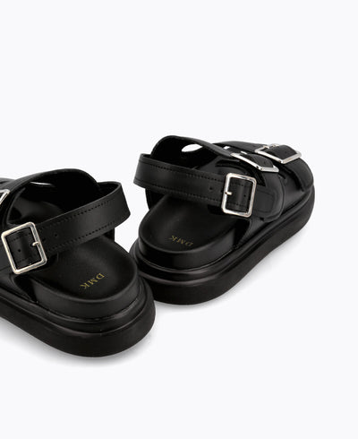 Sydney Platform Sandals - Black